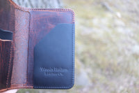 Field Book/Passport Holder- Wrinkle Brown/Black